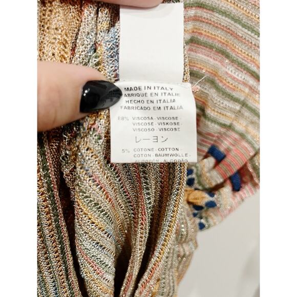 M Missoni Multicolor Shimmer Knitted Dress - Picture 9 of 12